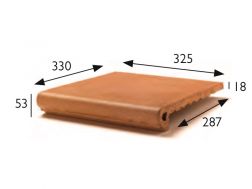Profil schodowy 33 x 33 x 5 cm - PÅytki z rozciÄgniÄtego piaskowca - typ piaskowca artois - aragon gres - klinkier buchtal